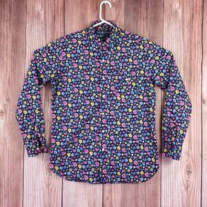 Ralph Lauren Mens Size Medium Floral Colorful Long Sleeve Button Down Shirt
